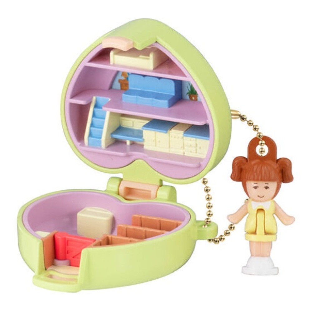 Japan BANDAI Gashapon Capsules Mini Polly Pocket Keychain